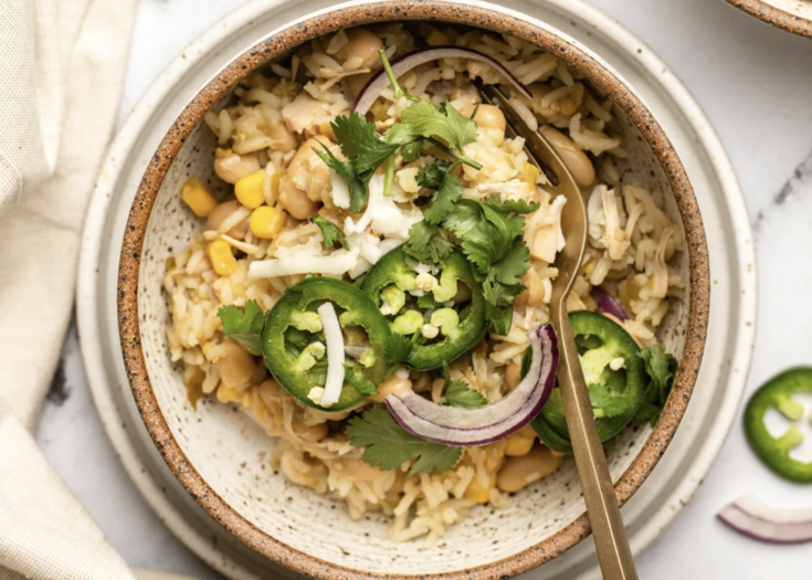 Salsa Verde & White Bean Casserole